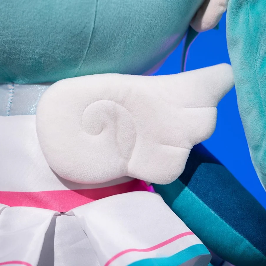 Official Licensed Hatsune Miku Synthwave Wings Sitting – 40cm Large Plush Toy - Image 5