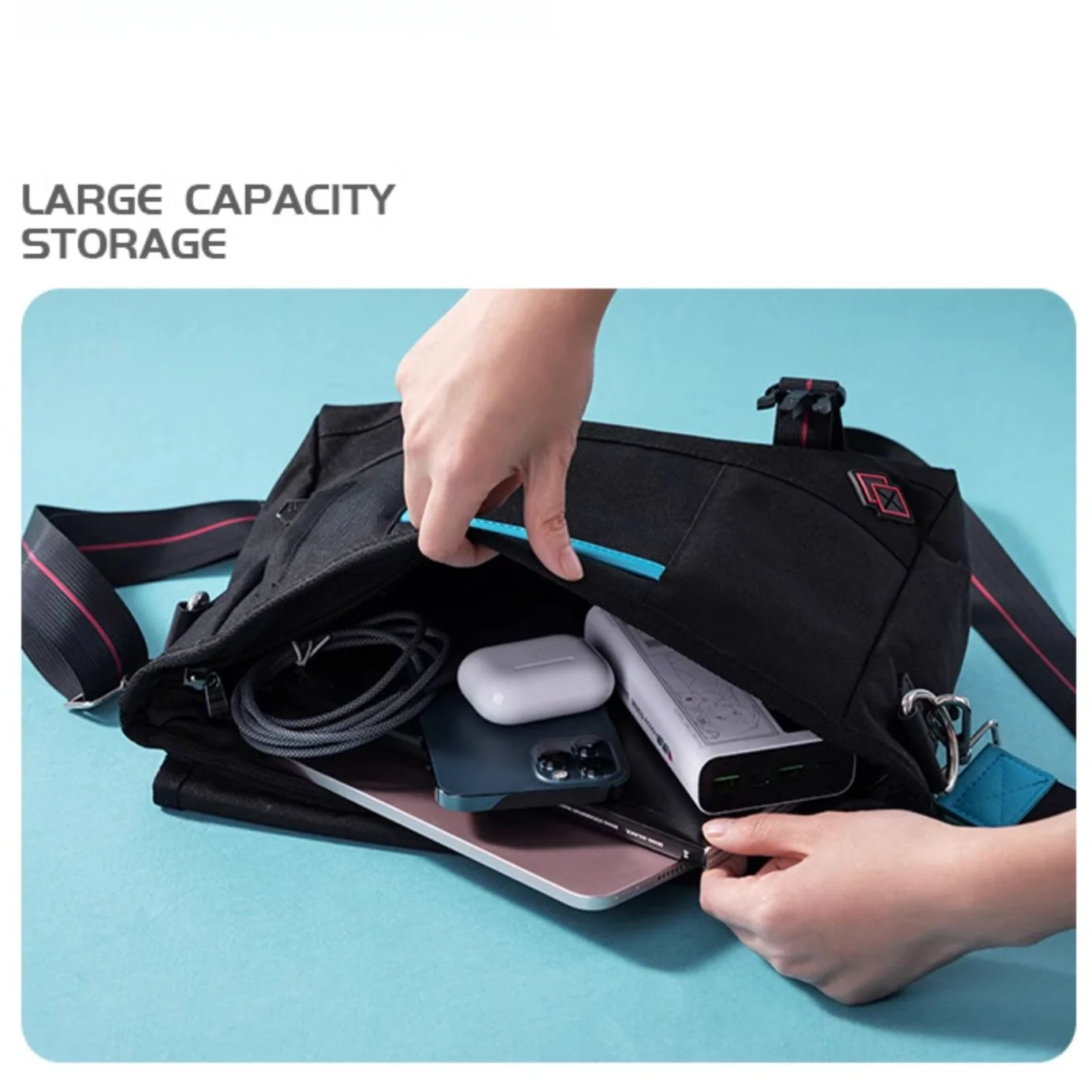 Officially Licensed Hatsune Miku Commuter Dakimakura Bag - Image 2
