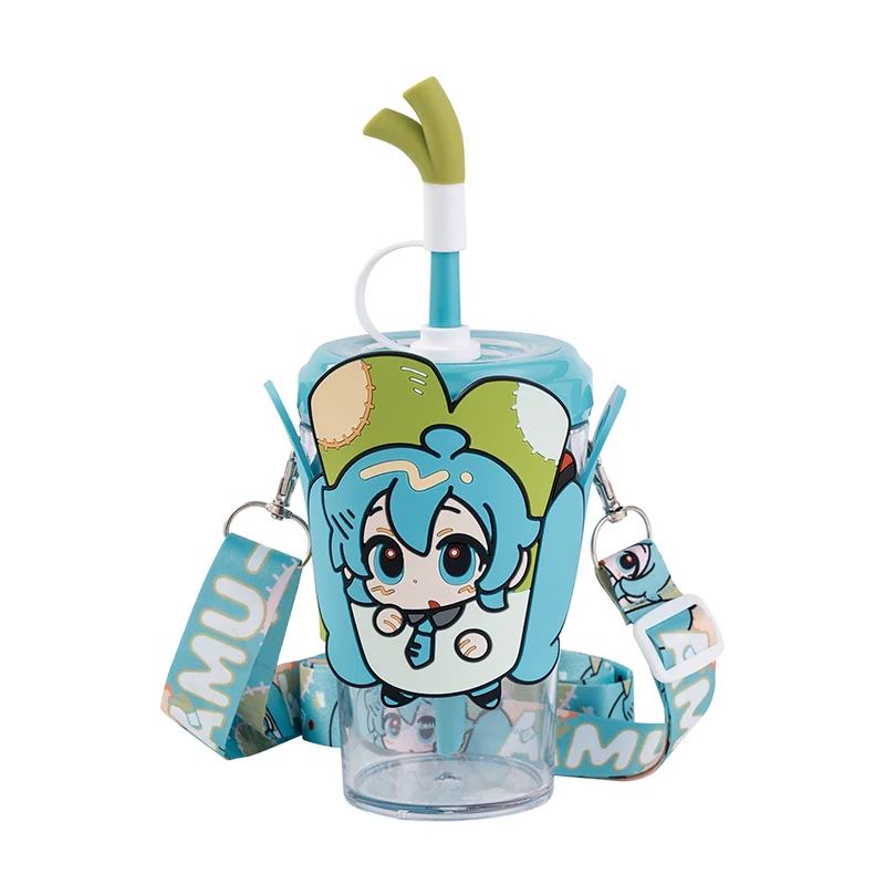 Officially Licensed Hatsune Miku Cute Straw Water Bottle - Image 6